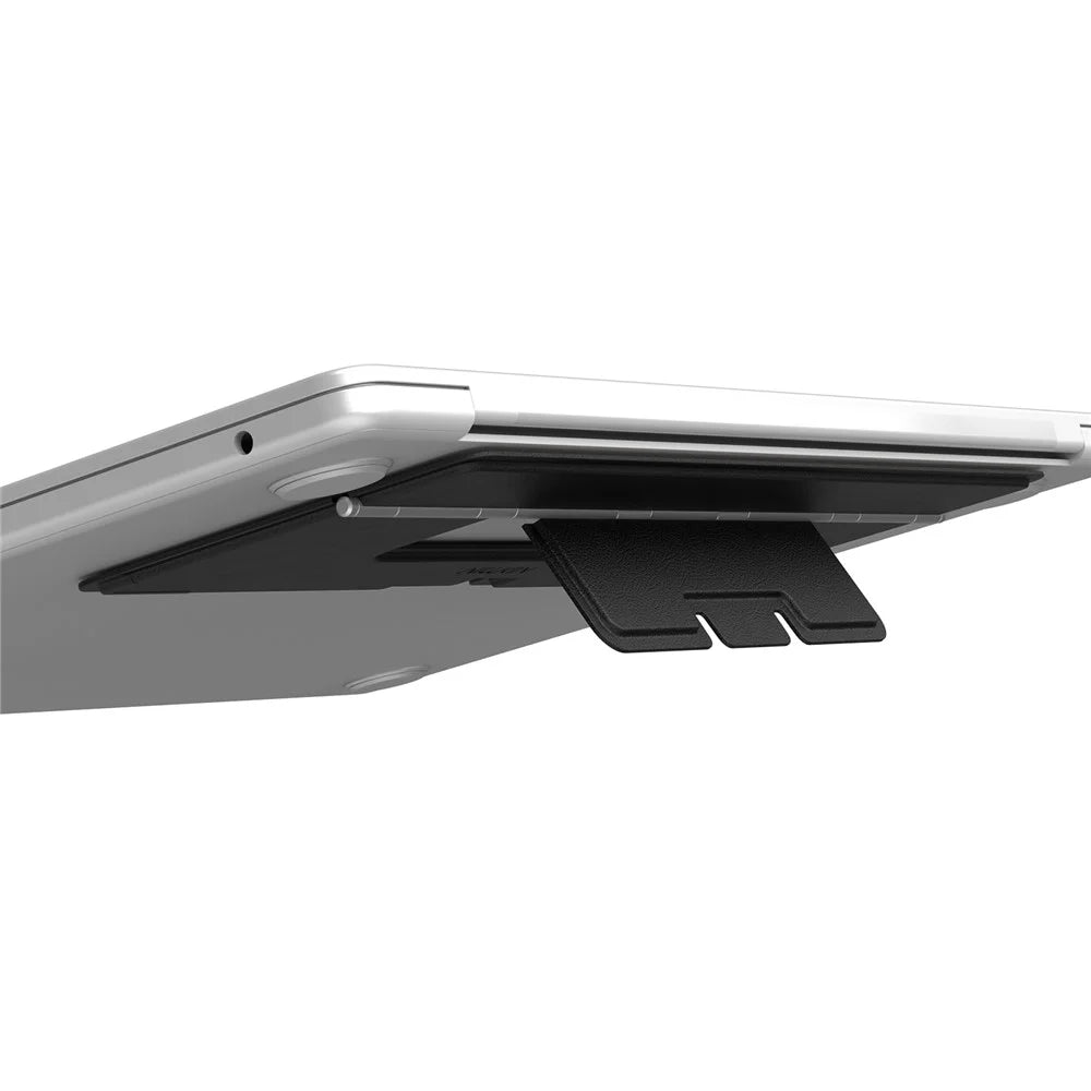 NILLKIN Dual Wing Adhesive Laptop Stand Foldable Portable Cooling Support Multi Angle Adjustable Stand - Black - 4