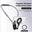 Magnetic Neck Phone Holder Multi-Functional Stand Sports Camera Support Adjustable Viewing Angles - Grey - 2
