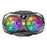 K19 Mobile Phone Cooler Fan Radiator with Digital Display  /  Dual Fans  /  RGB Lighting  /  Adjustable Speed - Black - 1