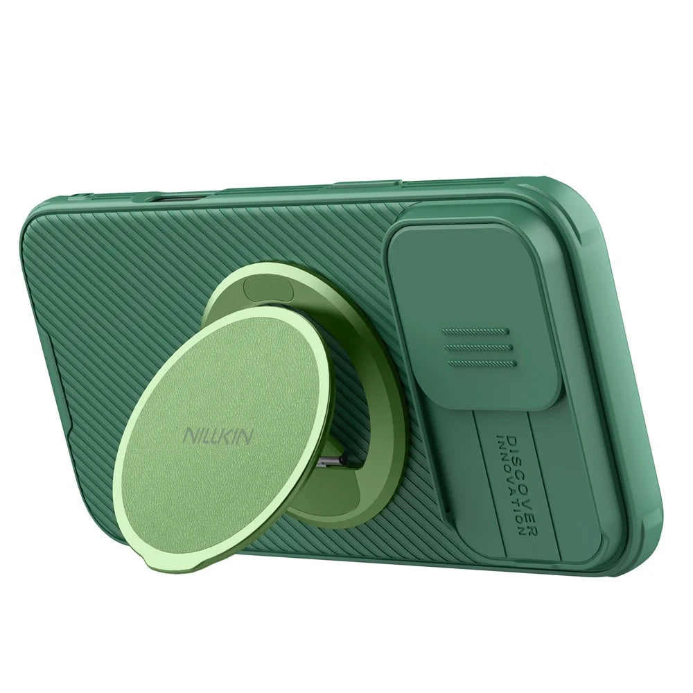NILLKIN Dual Magnetic Ring Phone Stand Holder Flexible Rotation Adjustable Kickstand - Matcha Green - 4