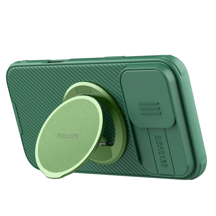 NILLKIN Dual Magnetic Ring Phone Stand Holder Flexible Rotation Adjustable Kickstand - Matcha Green - 4