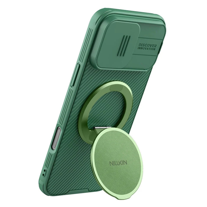 NILLKIN Dual Magnetic Ring Phone Stand Holder Flexible Rotation Adjustable Kickstand - Matcha Green - 5