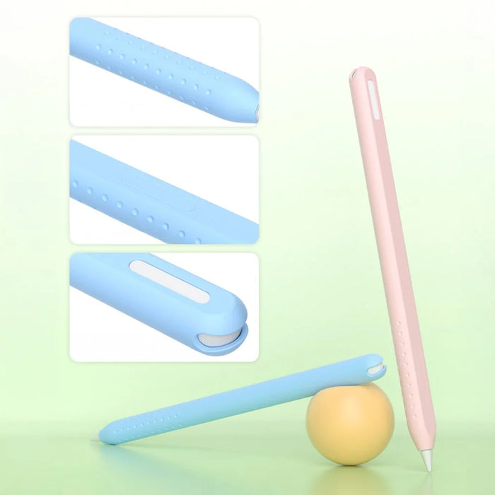 For Apple Pencil (2nd Generation) Integrated Stylus Case Silicone Protective Cover - Pink - 4
