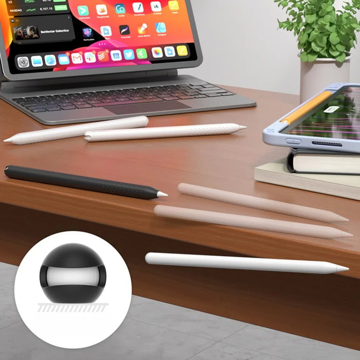For Apple Pencil (2nd Generation) Integrated Stylus Case Silicone Protective Cover - Pink - 6
