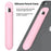 Universal Silicone Stylus Storage Case Compact Portable Waterproof Dustproof Scratch Resistant Pencil Bag - Pink - 2