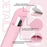 Universal Silicone Stylus Storage Case Compact Portable Waterproof Dustproof Scratch Resistant Pencil Bag - Pink - 3