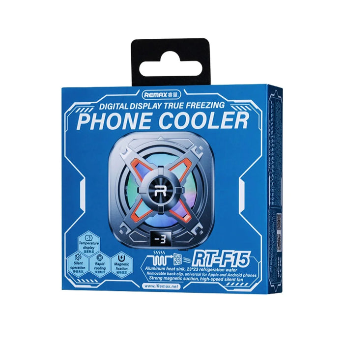 REMAX RT-F15 Digital Display True Freezing Phone Radiator Type-C Magnetic Detachable Universal Phone Cooler - 4