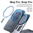 TORRAS Magnetic Card Holder 360° Rotatable Stand 3 Card Storage Pouch - Black - 2