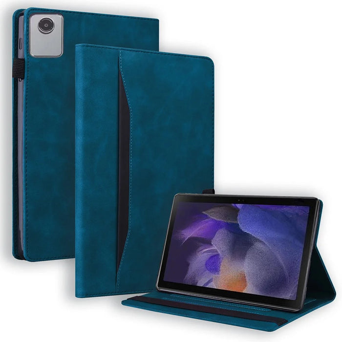 For Lenovo Xiaoxin Pad 11 2025 / Tab K11 Gen 2 TB336 / Idea Tab / Tab M11 Case PU Leather Protective Folio Tablet Cover with Card Holder - Blue - 1