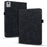 For Lenovo Xiaoxin Pad 11 2025 / Tab K11 Gen 2 TB336 / Idea Tab / Tab M11 Tablet Case Card Slots Leather Cover Flower Pattern - Black - 1
