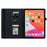For Lenovo Xiaoxin Pad 11 2025 / Tab K11 Gen 2 TB336 / Idea Tab / Tab M11 Tablet Case Card Slots Leather Cover Flower Pattern - Black - 2