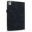 For Lenovo Xiaoxin Pad 11 2025 / Tab K11 Gen 2 TB336 / Idea Tab / Tab M11 Tablet Case Card Slots Leather Cover Flower Pattern - Black - 4