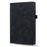 For Lenovo Xiaoxin Pad 11 2025 / Tab K11 Gen 2 TB336 / Idea Tab / Tab M11 Tablet Case Card Slots Leather Cover Flower Pattern - Black - 5