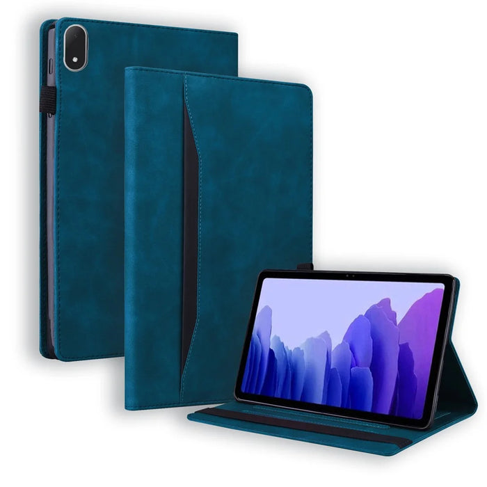 For OnePlus Pad 3 / Pad 2 Pro / Oppo Pad 4 Pro Case PU Leather Protective Folio Tablet Cover with Card Holder - Blue - 1