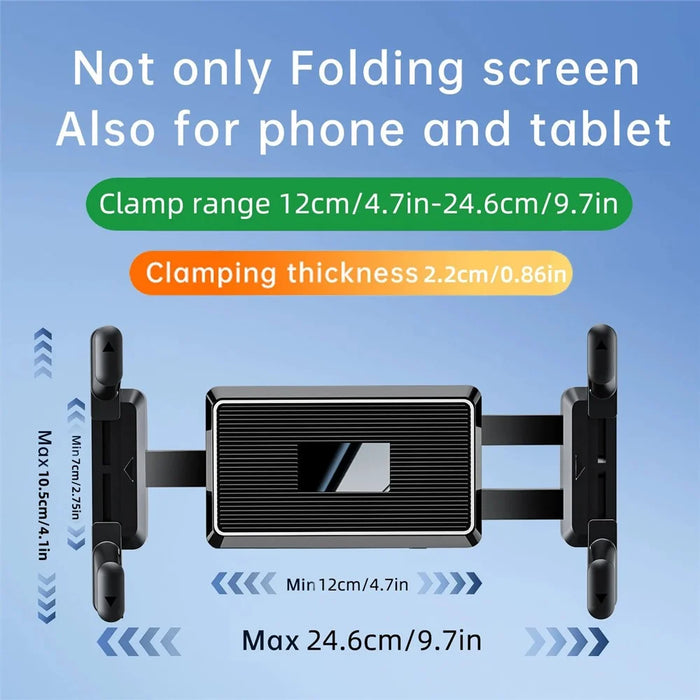 QB01 Universal Wall Mount Holder 4.7-15 Inch Phone Tablet 360 Degree Rotation Kitchen Bathroom Bracket - 4