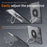 360 Degree Rotating Aluminum Alloy Stand Adhesive Adjustable Phone Tablet Kickstand - Black - 7