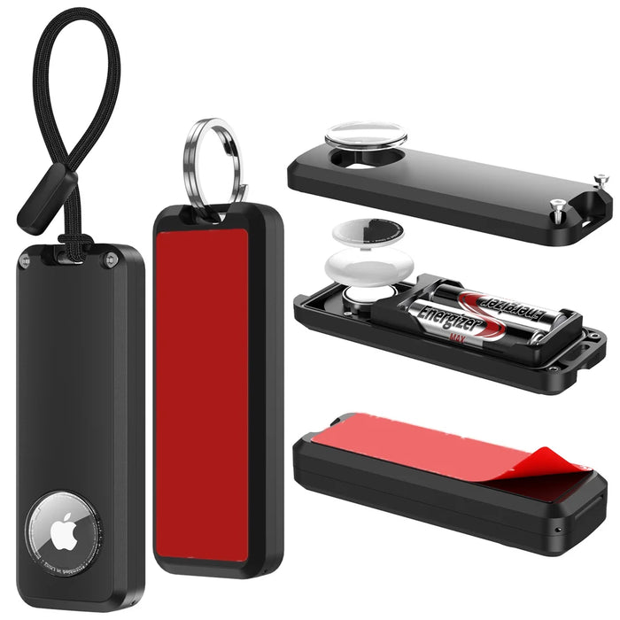 CP35 For AirTag Extended Battery Case Hard PC Shell Cover Waterproof Anti-Lost Locator - 2