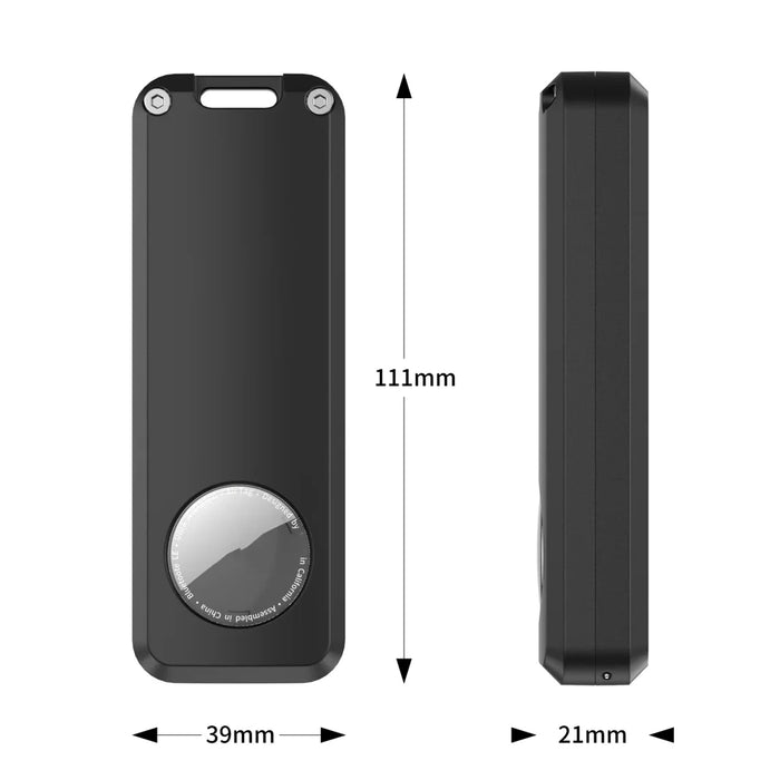 CP35 For AirTag Extended Battery Case Hard PC Shell Cover Waterproof Anti-Lost Locator - 5