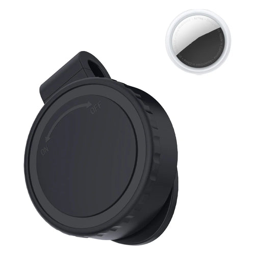 For Apple AirTag Secure Holder with Clip PC Hard Case Waterproof Portable Protector Attach to Backpack, Clothing - 1