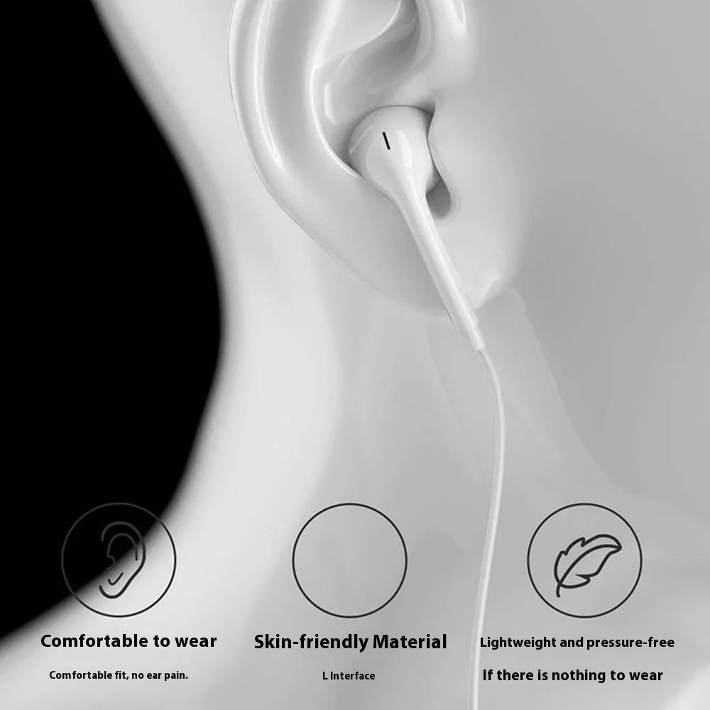 DUDAO X14+ Wired Headphones for iPhone Earbuds HiFi Sound In-Ear Earphones with Microphone & Volume Control - 3