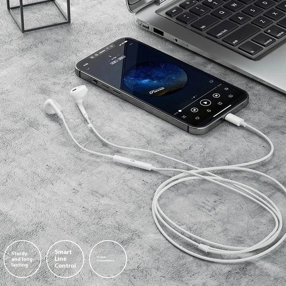 DUDAO X14+ Wired Headphones for iPhone Earbuds HiFi Sound In-Ear Earphones with Microphone & Volume Control - 4