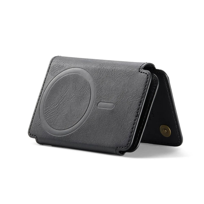 MAGKING K3 PRO Magnetic Detachable Phone Card Holder Kickstand RFID Blocking 6 Card Slots - Black - 4