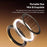 ESSAGER Phone Circular Magnetic Ring with Magnetic Sheet 360° Rotatable Adjustable Magnet Ring Strong Adsorption - Black - 3