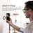 ESSAGER Phone Circular Magnetic Ring with Magnetic Sheet 360° Rotatable Adjustable Magnet Ring Strong Adsorption - Black - 6