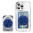 Phone Card Holder Magnetic Kickstand Slim PC Phone Back Card Case - Navy Blue - 1