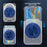 Phone Card Holder Magnetic Kickstand Slim PC Phone Back Card Case - Navy Blue - 4