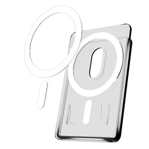Anti-Spy Matte Magnetic Card Holder Slim Phone Back Card Case - 1