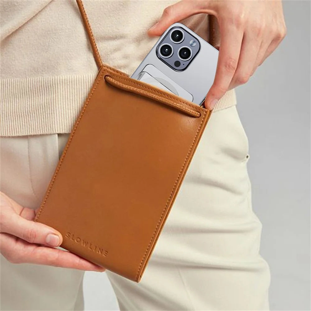 Anti-Spy Matte Magnetic Card Holder Slim Phone Back Card Case - 6