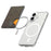Side Push Card Holder Strong Magnetic Slim Phone Back Card Case - Transparent Black - 2