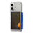 Side Push Card Holder Strong Magnetic Slim Phone Back Card Case - Transparent Black - 5