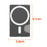Side Push Card Holder Strong Magnetic Slim Phone Back Card Case - Transparent Black - 7