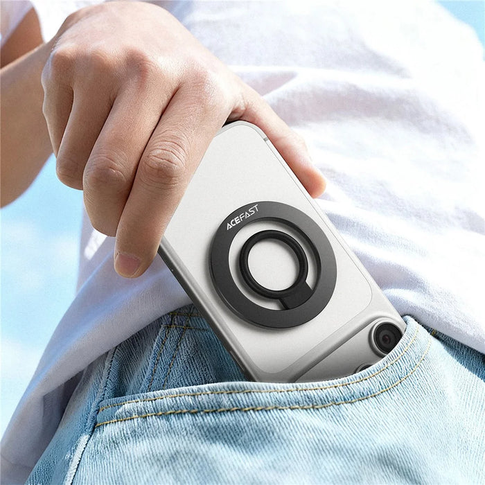 ACEFAST E35 Phone Magnetic Ring Holder Soft Silicone Ring Ultra Thin Aluminum Alloy Grip Holder - 7