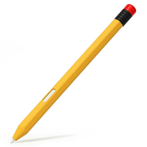 For Samsung Galaxy Tab S11  /  S11 Ultra S Pen Silicone Case Pencil Style Stylus Protective Sleeve - Yellow - 1