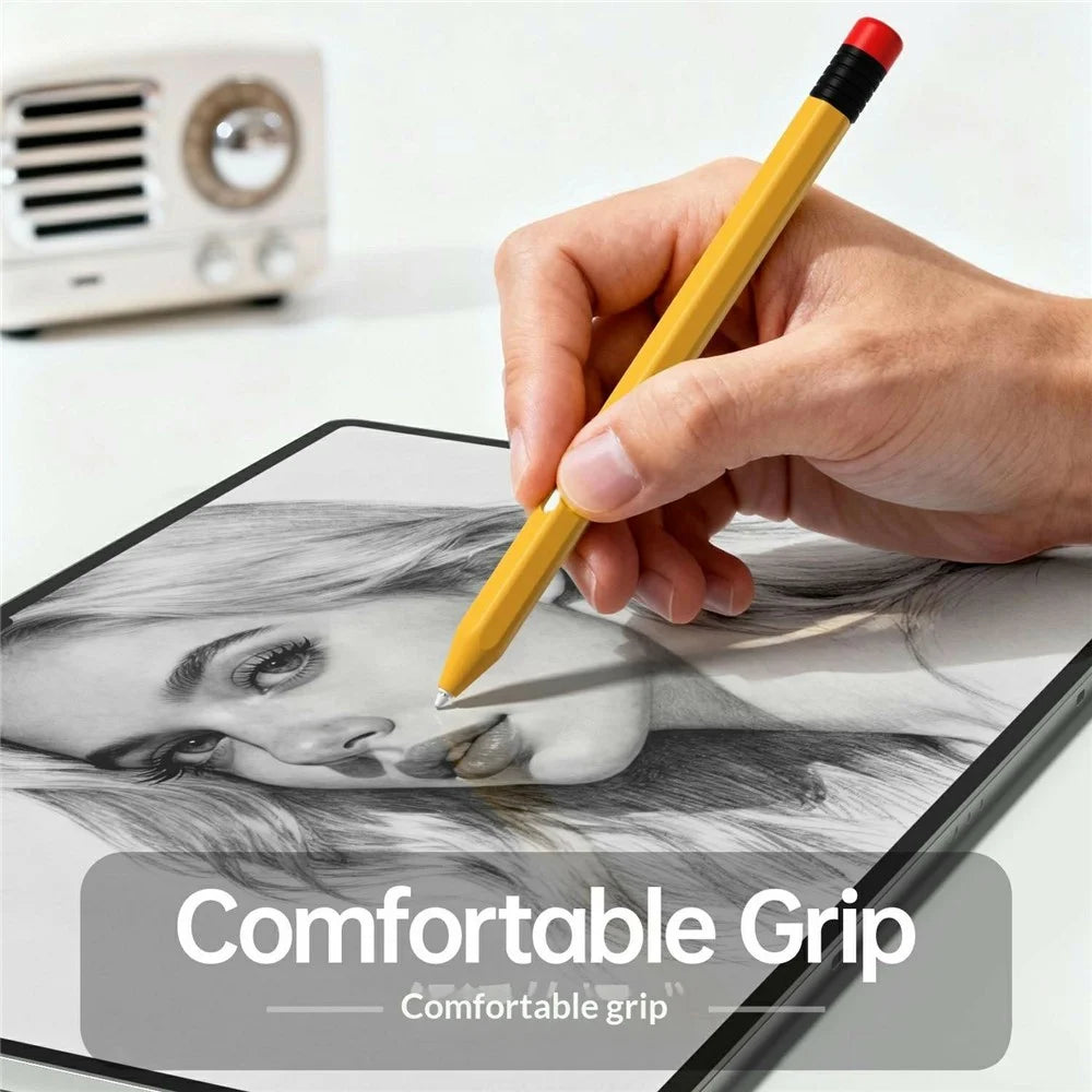 For Samsung Galaxy Tab S11  /  S11 Ultra S Pen Silicone Case Pencil Style Stylus Protective Sleeve - Yellow - 2