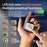 LX-10 Bluetooth-compatible Earbuds ANC + ENC Noise Cancellation Earbuds with Full Color Touch Screen Charging Case - Black - 4
