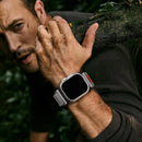 Sports Band for Apple Watch Ultra 3 2 1 49mm / Series 11 10 46mm / 9 8 7 45mm / SE3 SE2 SE 6 5 4 44mm / 3 2 1 42mm Adjustable Magnetic Woven Nylon Watch Strap - Black - 6