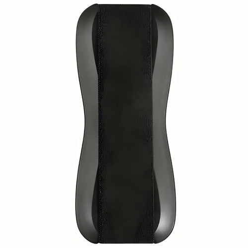 Universal Retractable Phone Strap Stand Leather Textured Adhesive Holder Anti Slip Versatile Support - 1