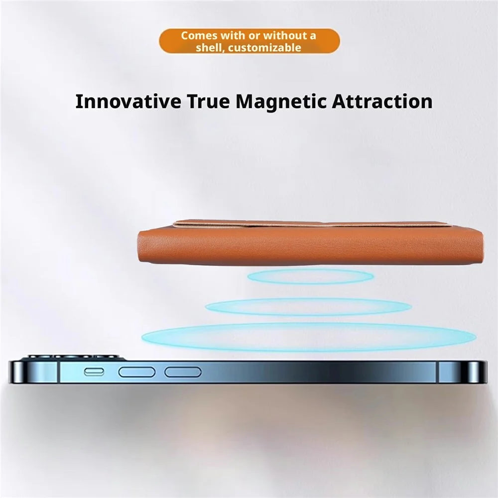 Magnetic Auto Pop-Up Card Holder for Cell Phones Back Kickstand RFID / NFC Blocking - Blue - 4