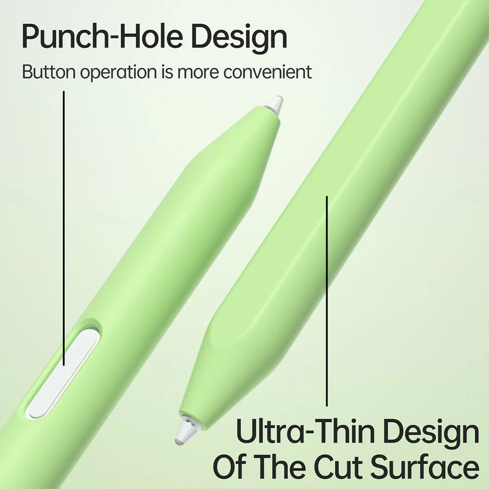 For Samsung Galaxy Tab S11  /  S11 Ultra S Pen Case Jelly Silicone Sleeve Stylus Protective Cover - Matcha Green - 6