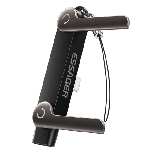 ESSAGER Type-C to iP (5-14) Adapter with Stand 90° L-Shape 240W Fast Charging Converter - 1