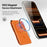 DUX DUCIS PAPO Series Ultra Slim Magnetic Card Holder with Kickstand Butterfly Design RFID Blocking PU Leather Card Bag - Orange - 7