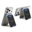 DUX DUCIS ARCH Series Phone Magnetic Card Holder Kickstand PU Leather RFID Blocking Wallet - Grey & Black - 4