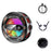 K31 Clip-on Magnetic Phone Cooler AI Temperature Control 3-Speed RGB Cooling Fan with Digital Display - Black - 1