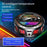 K31 Clip-on Magnetic Phone Cooler AI Temperature Control 3-Speed RGB Cooling Fan with Digital Display - Black - 3
