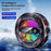 K31 Clip-on Magnetic Phone Cooler AI Temperature Control 3-Speed RGB Cooling Fan with Digital Display - Black - 6