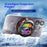 K31 Clip-on Magnetic Phone Cooler AI Temperature Control 3-Speed RGB Cooling Fan with Digital Display - Black - 7